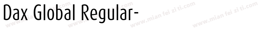 Dax Global Regular字体转换